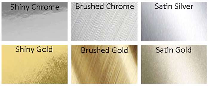 Premium Metallic Hot Stamped Face Colors: Premium Metallic Hot Stamped Face Colors: