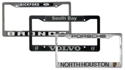 Stainless Steel Metal License Plate Frames Stainless Steel Metal License Plate Frames