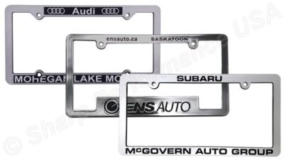 Chrome Plastic License Plate Frames Chrome Plastic License Plate Frames