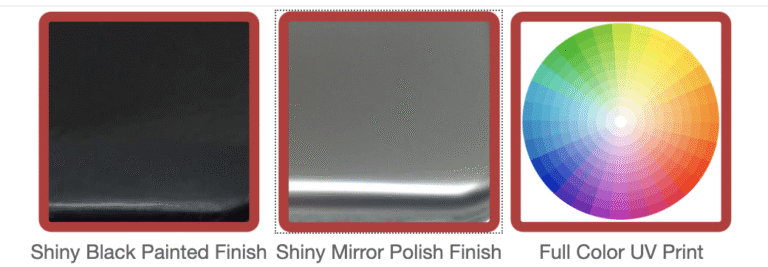 Metal Finish Options for Alternative Stainless Steel Metal License Plate Frames: